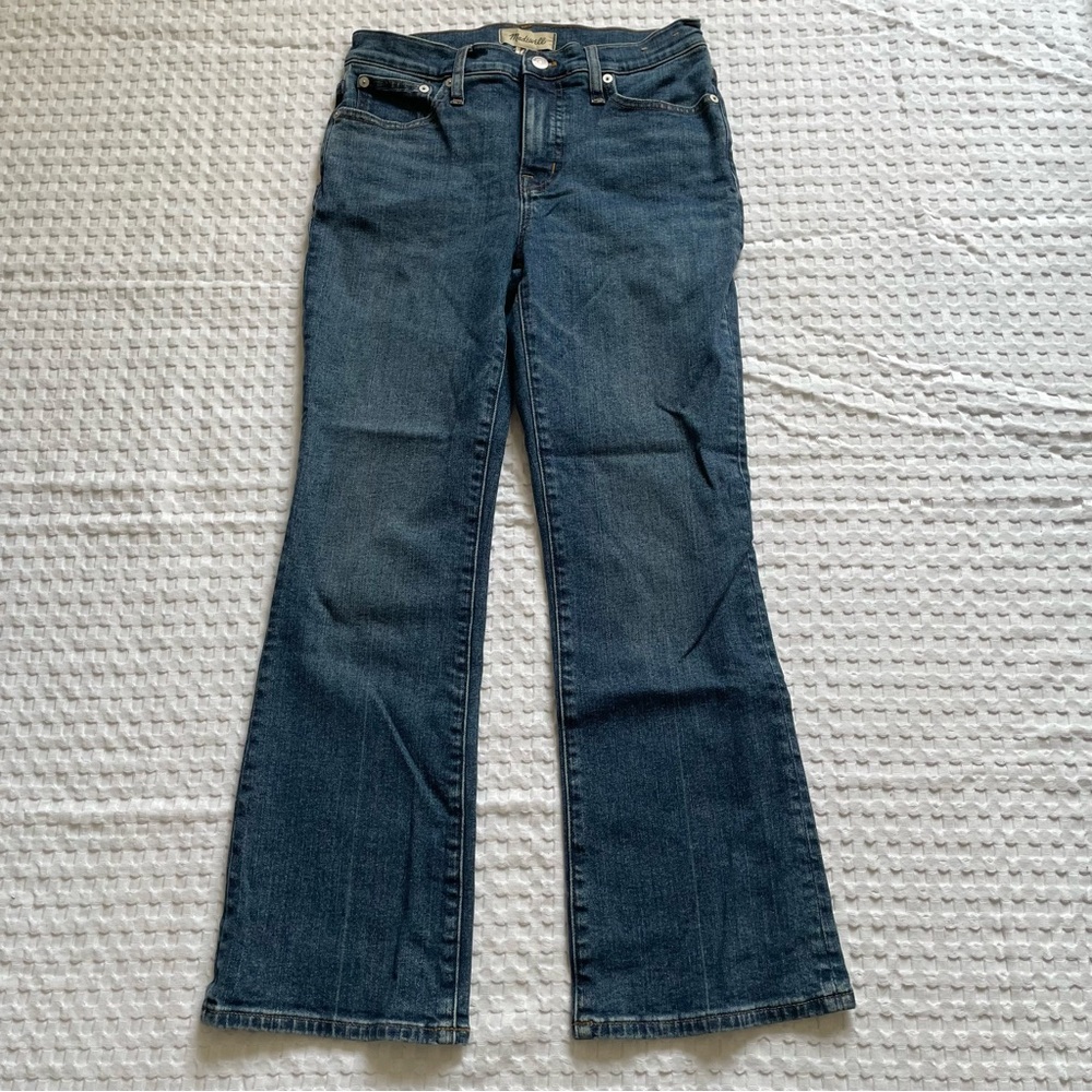 Madewell Kick Out Crop Flare Jeans 26 Womens Midrise Stretch